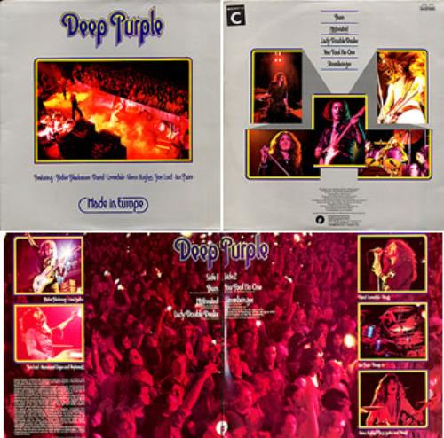 Deep Purple Made In Europe Brazilian vinyl LP album (LP record